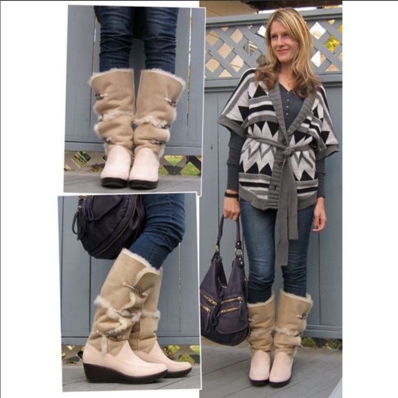 Sperry Shoes - Sperry Top-Sider Sheepskin Leather Boots Size 7.5